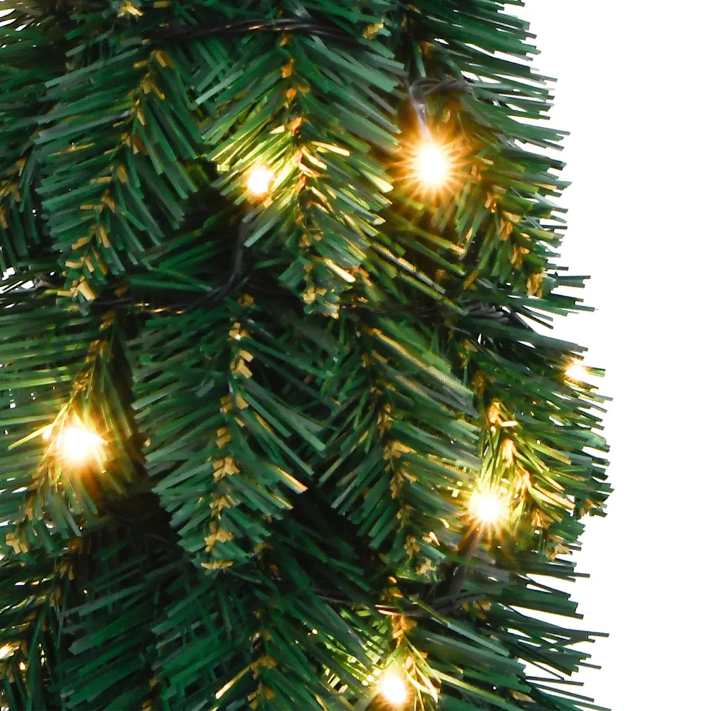 Albero di Natale Artificiale Preilluminato con 45 LED 90 cm 357689