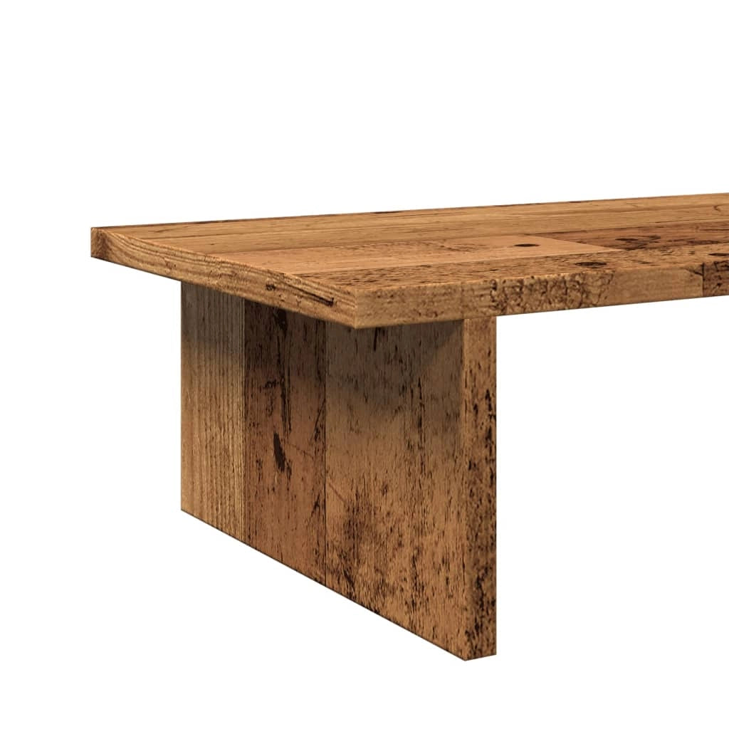 Supporto per monitor mobile da scrivania legno vecchio 100 x 27 x 15 cm legno ingegnerizzato marrone 02_0045005