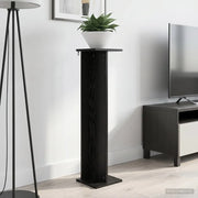 Supporto per piante Rovere Nero 25 x 25,5 x 100,5 cm