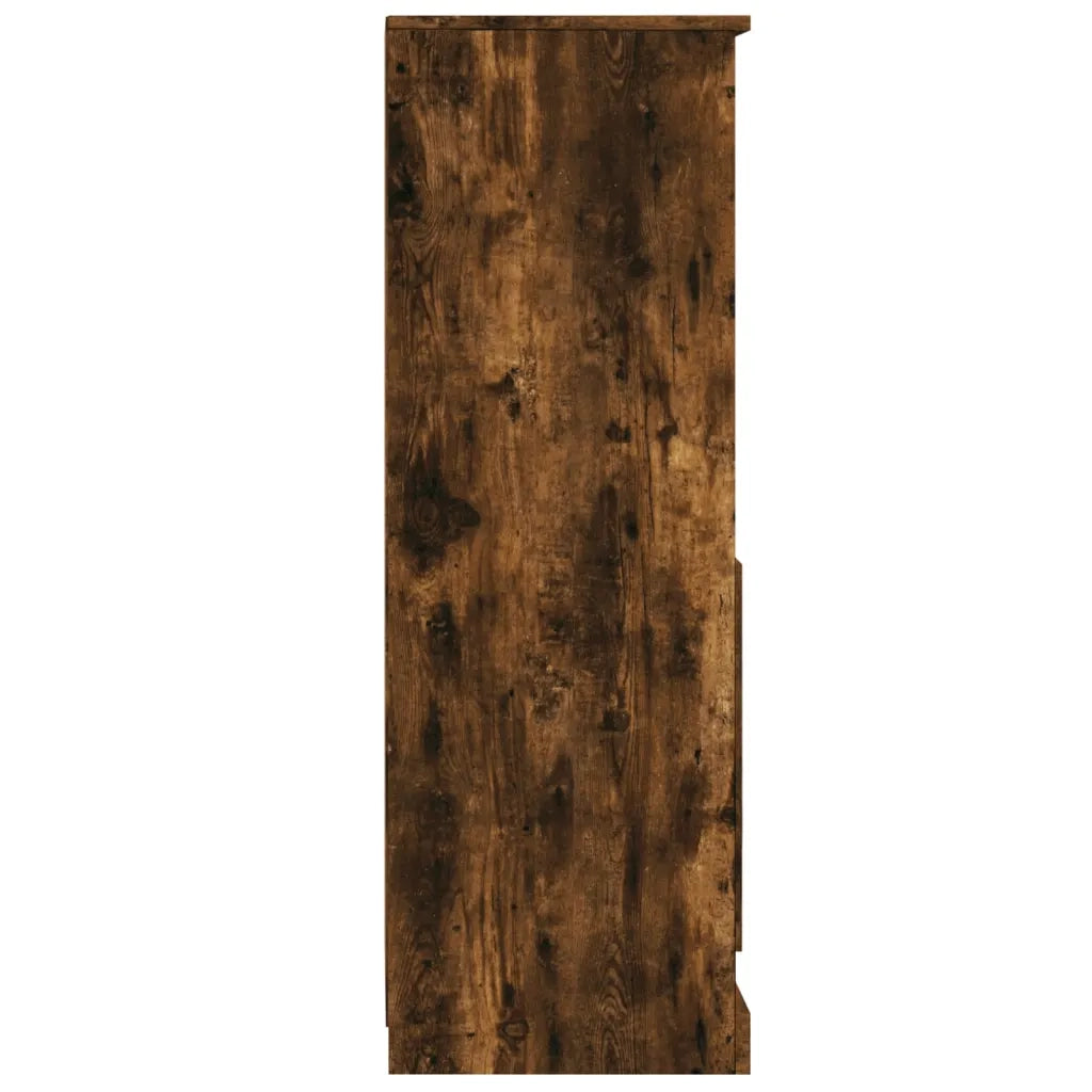 Credenza | Madia | Buffet da pranzo | Armadio da pranzo Rovere Fumo 36x35,5x103,5 cm in Legno Multistrato