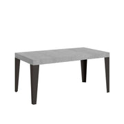 Tavolo allungabile 90x140/244 cm Flame Premium telaio Antracite - Cemento
