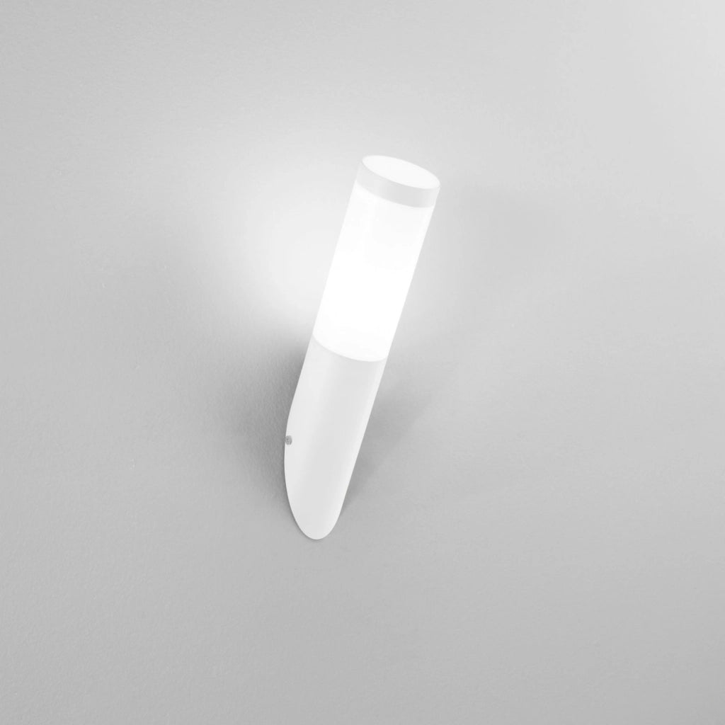 APPLIQUE TOKYO BIANCA 1 LUCE ATTACCO E27 IP44 7,6X37,6CM IN ACCIAIO INOX