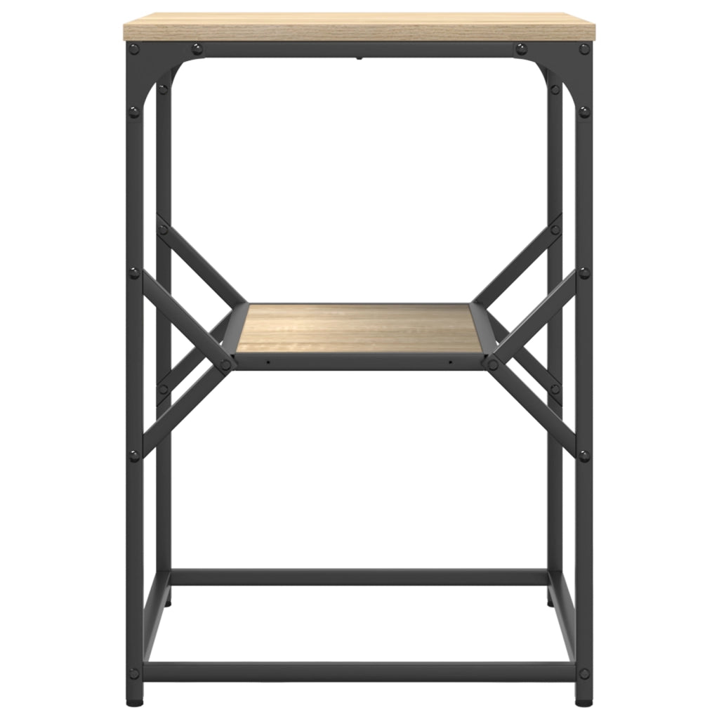 Tavolo laterale  in rovere Sonoma 41x40x60 cm in legno stratificato