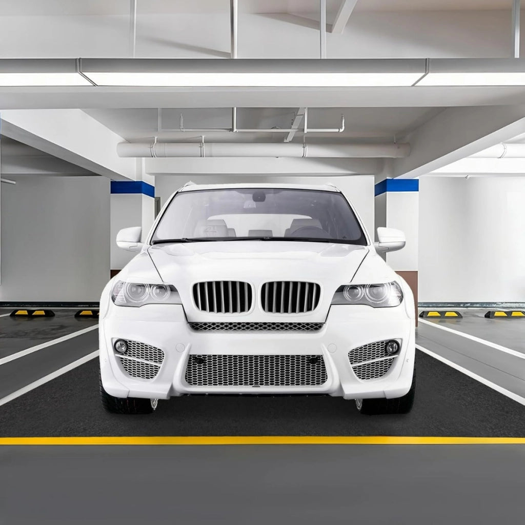 Tappetino per pavimento garage 600 x 220 CM, Tappeto per pavimento riutilizzabile e lavabile Grigio-Accessori per veicoli