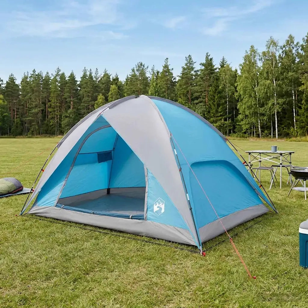 Tenda da campeggio con telo antipioggia impermeabile Cupola Blu 42028531