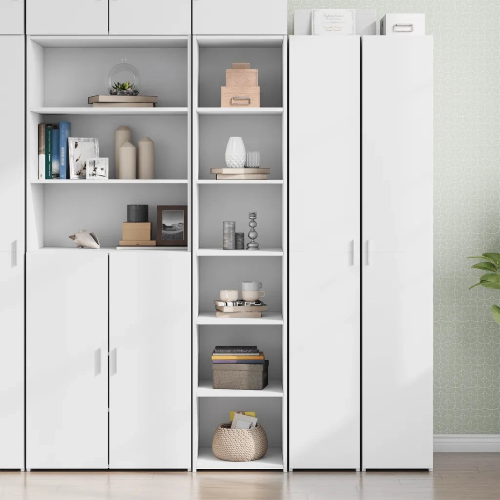 Credenza | Madia | Buffet da pranzo | Armadio da pranzo Bianca 40x41x185cm in Legno Multistrato