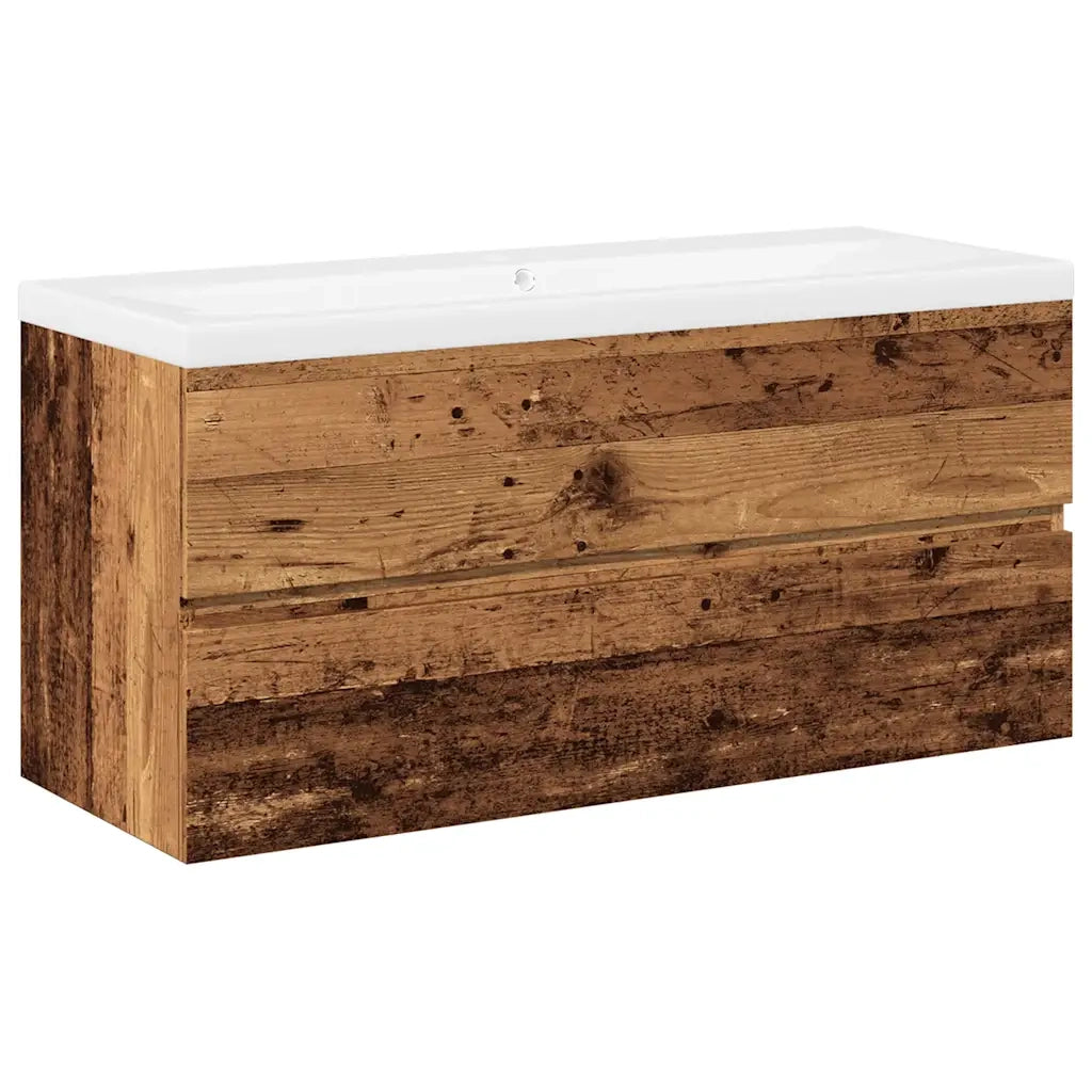 vidaXL Mobile con Lavabo Integrato Legno Antico