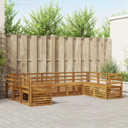 Set divano sezionale 9 pcs Naturale