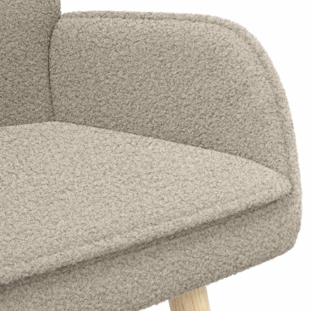 Divano a 2 Posti Grigio Chiaro 115 x 61 x 87 cm Bouclé 42028923
