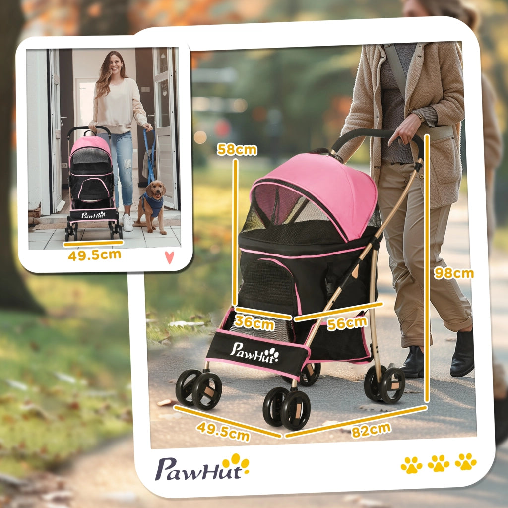 Trasportino Pieghevole per Cani ¨C Zephmum ¨C Rosa