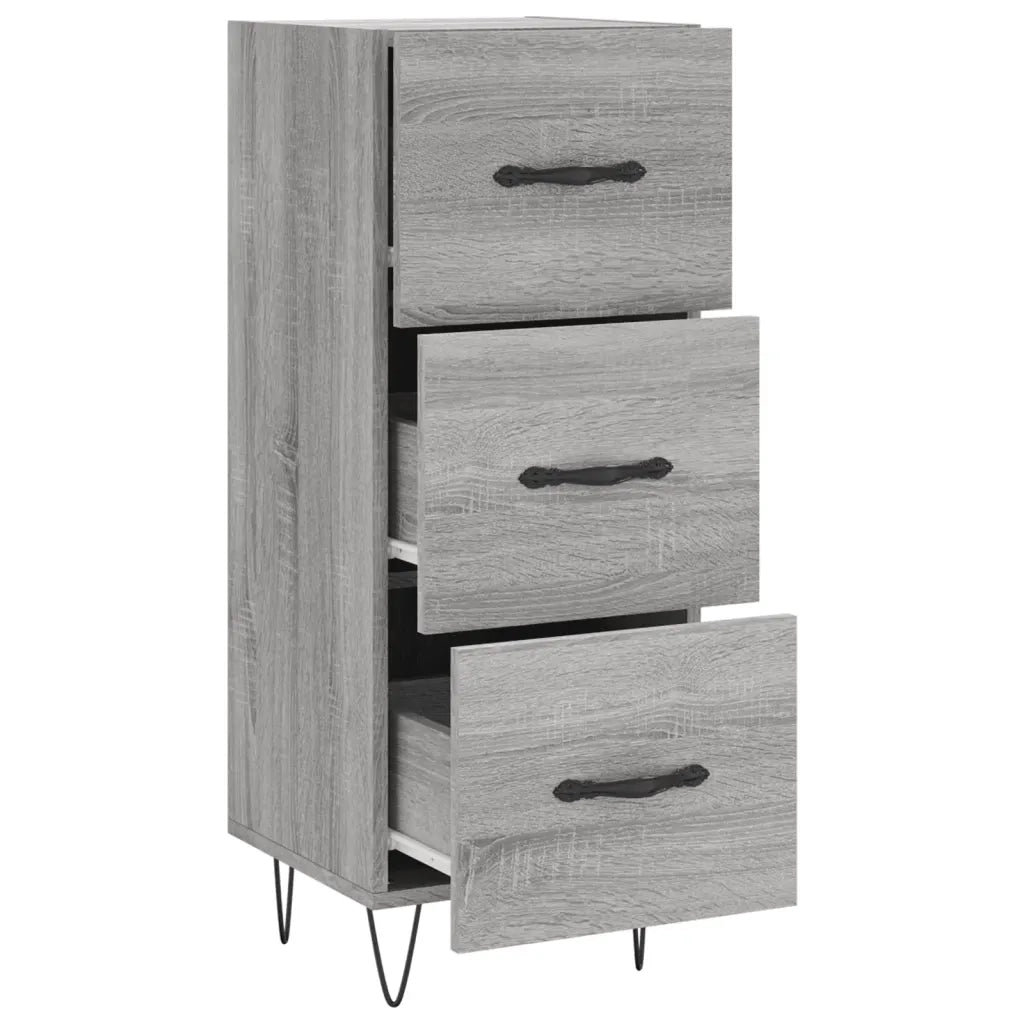 Credenza-Buffet-Armadio da cucina Grigio Sonoma 34,5x34x90 cm in Legno Multistrato 422846
