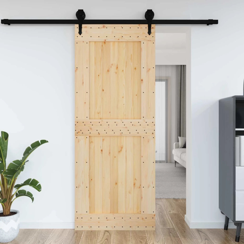 Porta NARVIK Naturale 90 x 210 cm Legno di pino solido