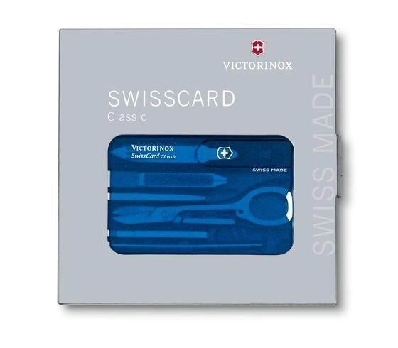 Victorinox SwissCard Classic Blu, Trasparente ABS sintetico