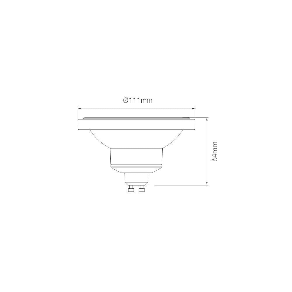 Lampadina a led AR111 LYNK GU10 13W 45 3000K