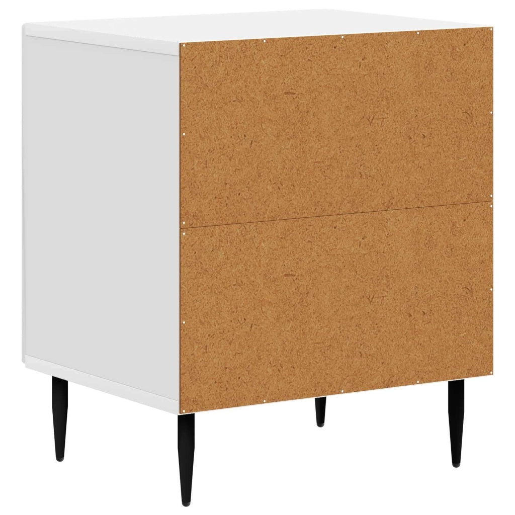 Armadio da Notte 2 pcs Bianco Lucido 43 x 34,5 x 50 cm 894804