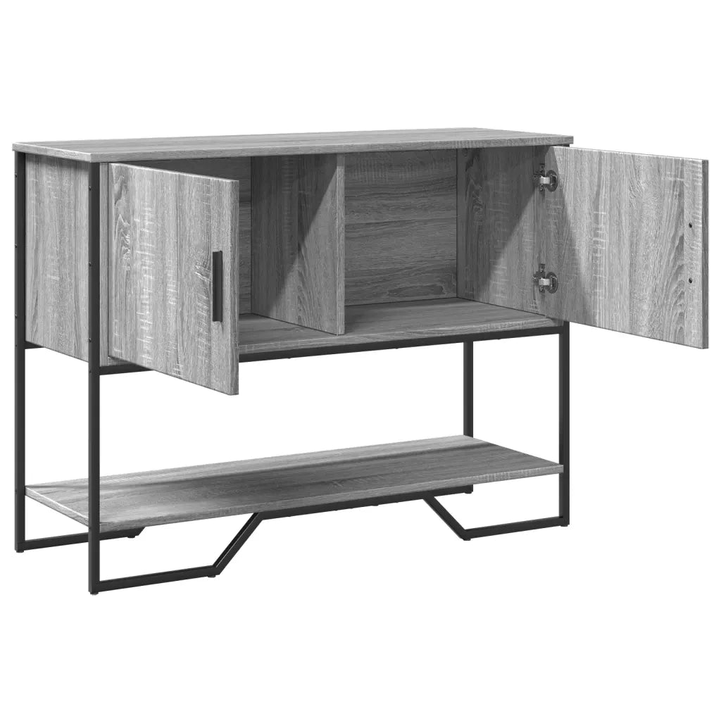 vidaXL Tavolo Consolle Grigio Sonoma 100x35x74,5 cm in Truciolato