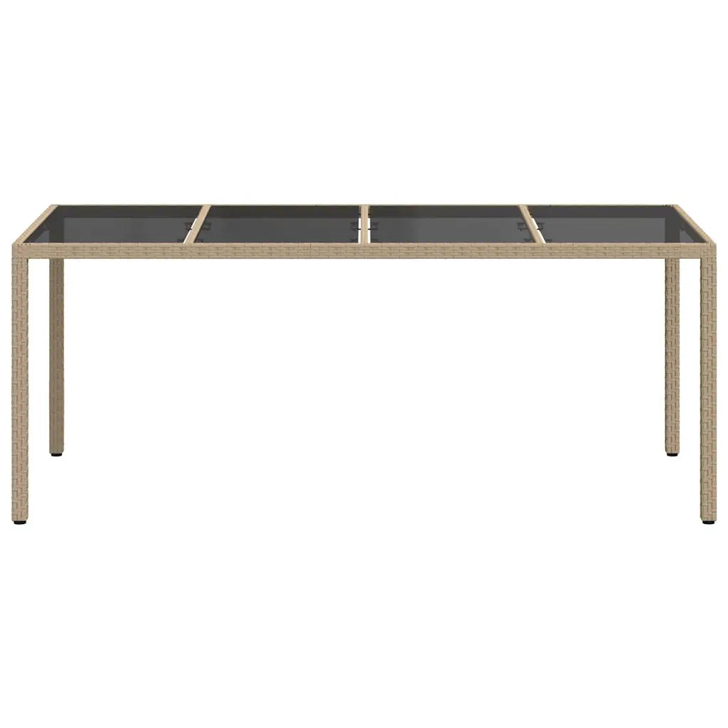 Tavolo da Giardino Beige 190 x 90 x 75 cm polyrattan 362550