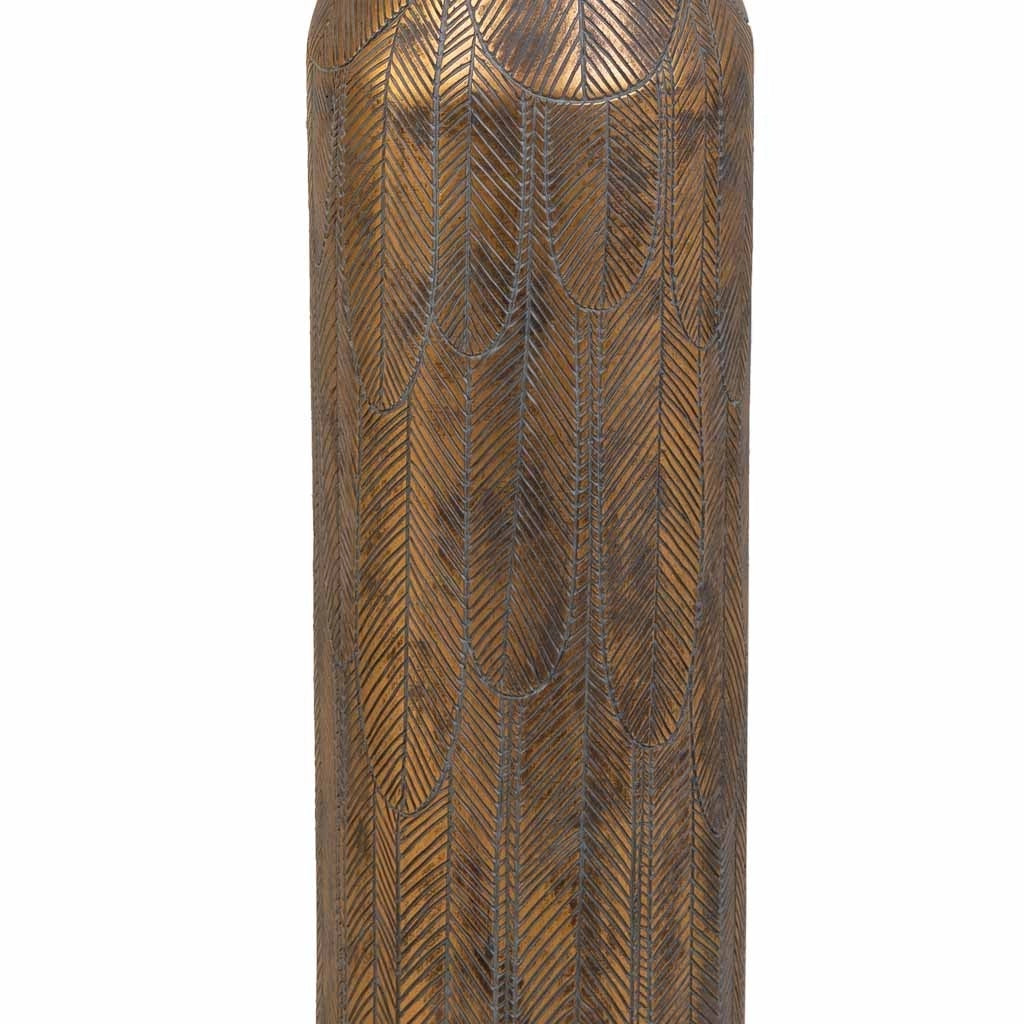 Vaso in poliresina marrone 17,5x17,5x100h