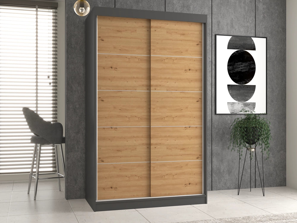 Armadio IGA 120c antracite artisan guardaroba