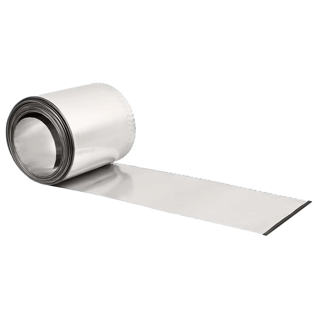 Bordura per Prato 10 m x 20 cm Acciaio zincato Argento 42030375