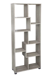 ERMES LIBRERIA IN LEGNO CON 8 MODULI APERTI 70 X 24 X 170 CM COLORE ROVERE