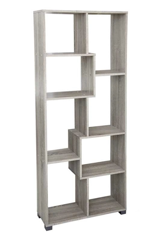 ERMES LIBRERIA IN LEGNO CON 8 MODULI APERTI 70 X 24 X 170 CM COLORE ROVERE