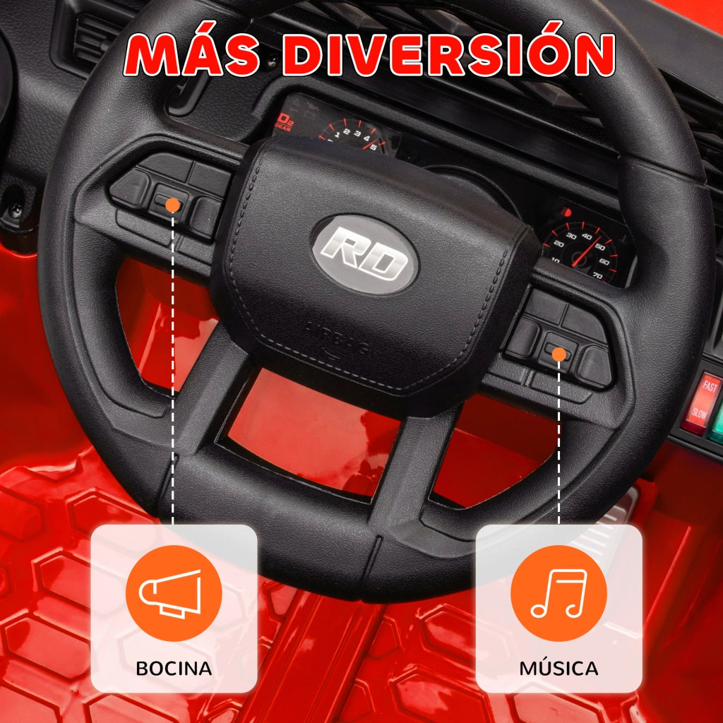 Auto Elettrica per Bambini con Telecomando ¨C zephmum ¨C Rosso 12V