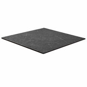 Top Tavolo Hpl Marmo Nero Tahiti Quadro cm 79x79x1