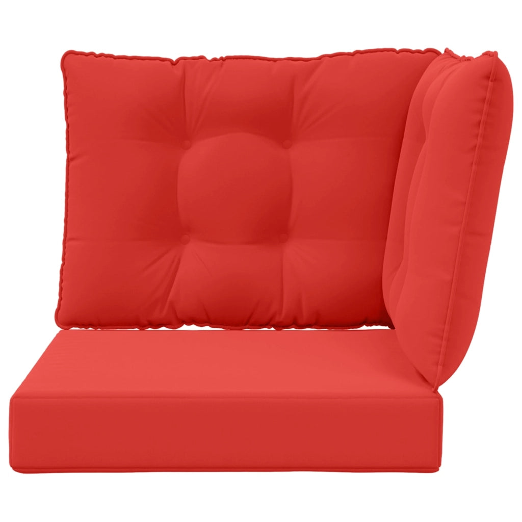 Cuscino per divano da esterno 3 pcs Rosso Poliestere