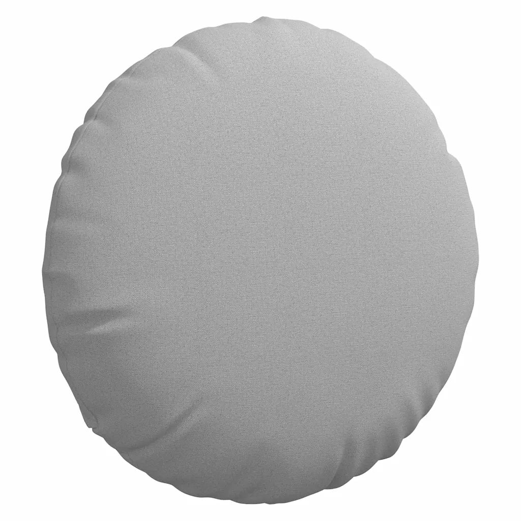 Cuscini per Seduta 2 pcs Grigio Nuvola Ø60 x 21 cm Tessuto 42014207