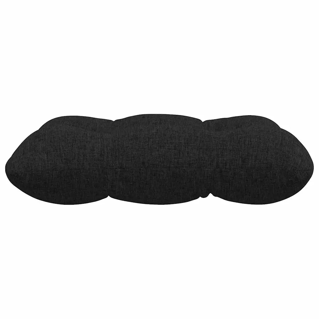 Cuscini per Seduta 4 pcs Nero 45 x 45 x 12 cm Tessuto
