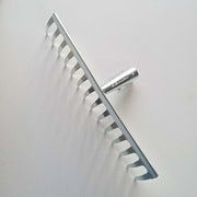 Banman rastrello di acciaio zincato a 14 denti larghezza 36cm senza manico
