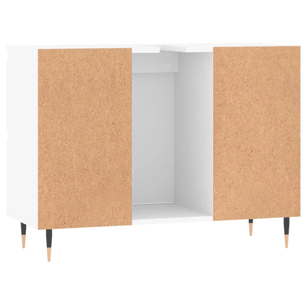 Mobile da Bagno Bianco 80x33x60 cm in Legno Multistrato 831644