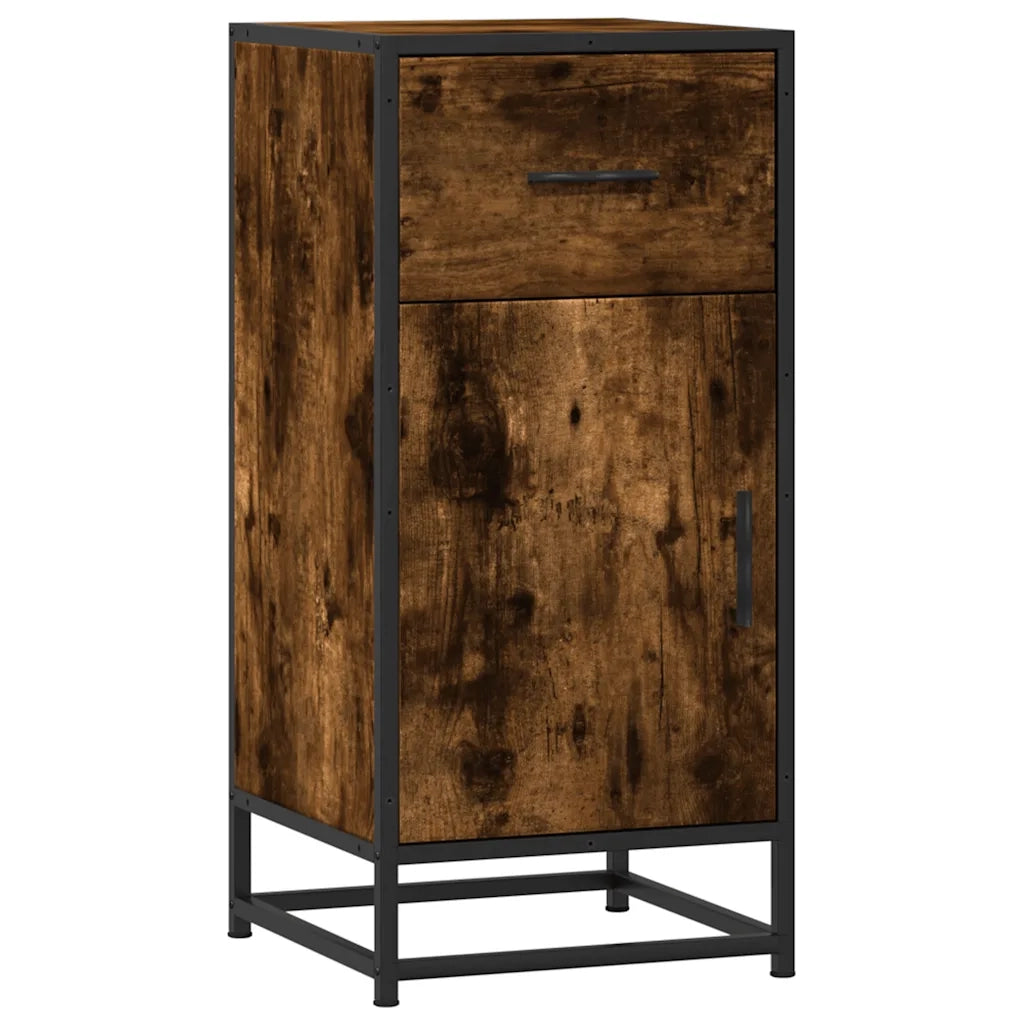 Credenza Rovere Fumo 35,5x35x76 cm in Truciolato 848961