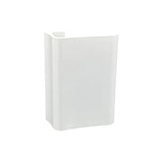Maniglia tirante per porta  SAGUATTI 316/150T in alluminio bianco lucido