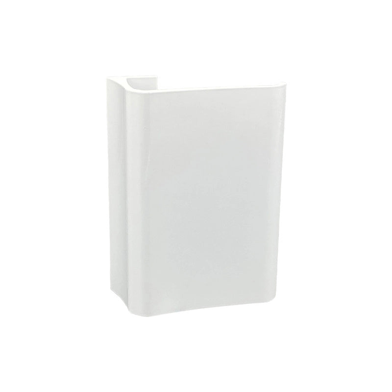 Maniglia tirante per porta  SAGUATTI 316/150T in alluminio bianco lucido