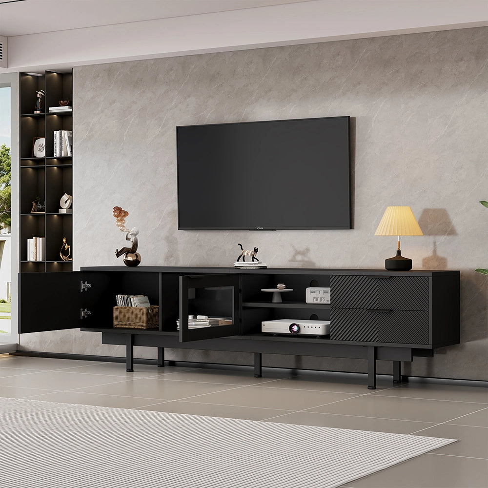 Mobile TV - Xylo - 200x40x50.5 cm 2 ante nero