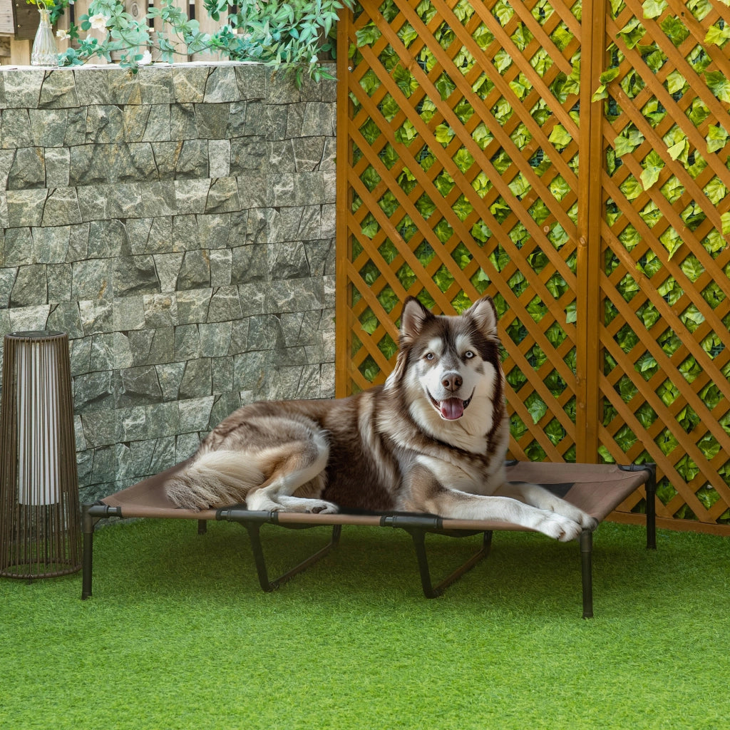 Letto per Animali Domestici ¨C Zephmum ¨C 122x92x23 cm Marrone Chiaro