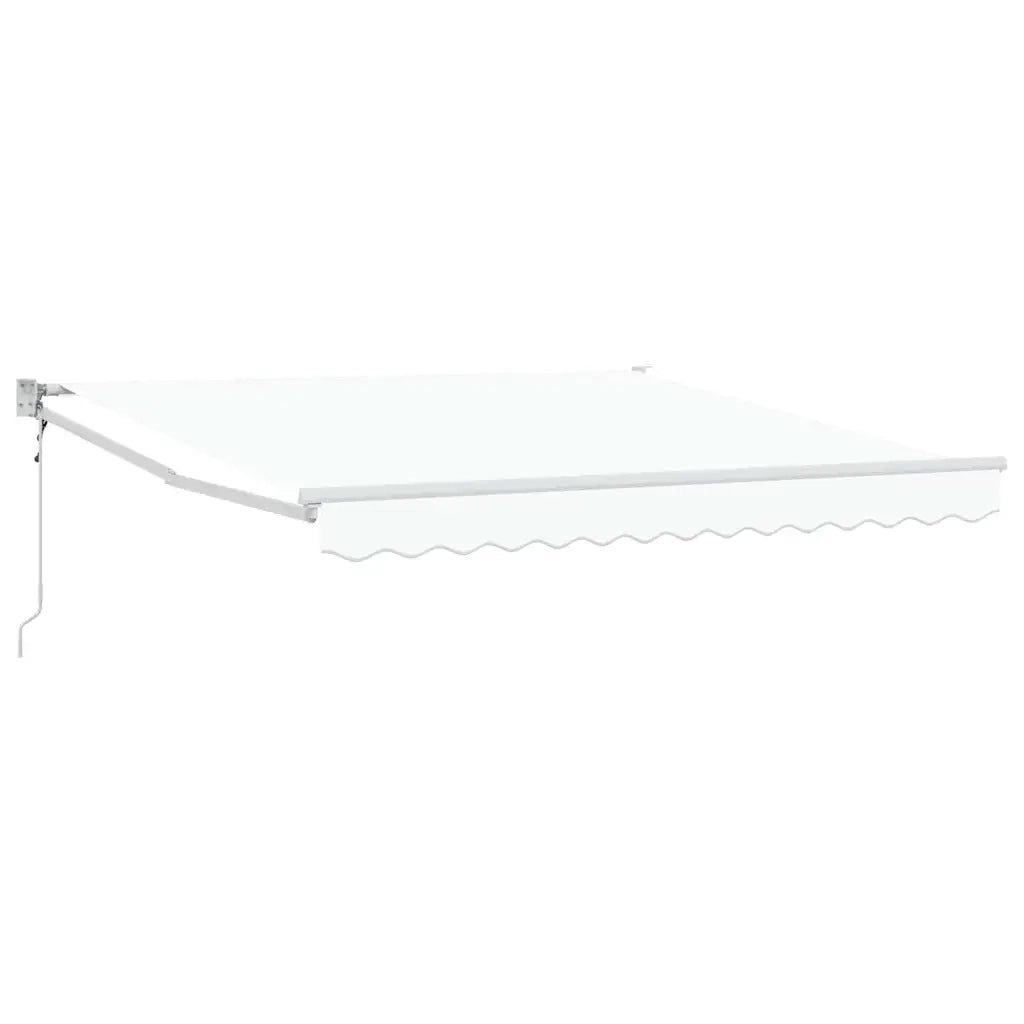 Tenda da Sole-Tenda parasole per balcone Bianco 300 x 250 x 165 cm Poliestere 476812