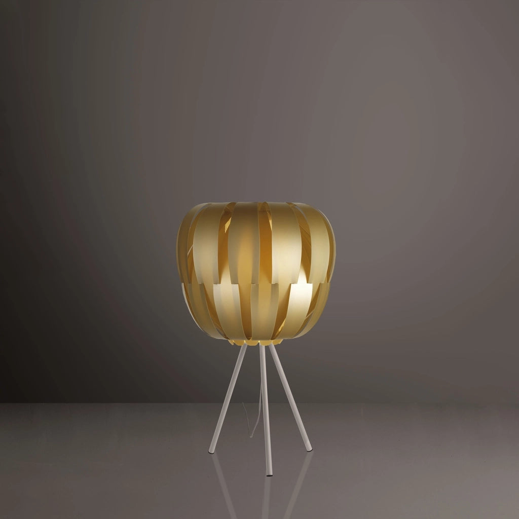 Lampada Da Scrivania Moderna Queen Polilux ® New Gold E Metallo 1 Luce E27