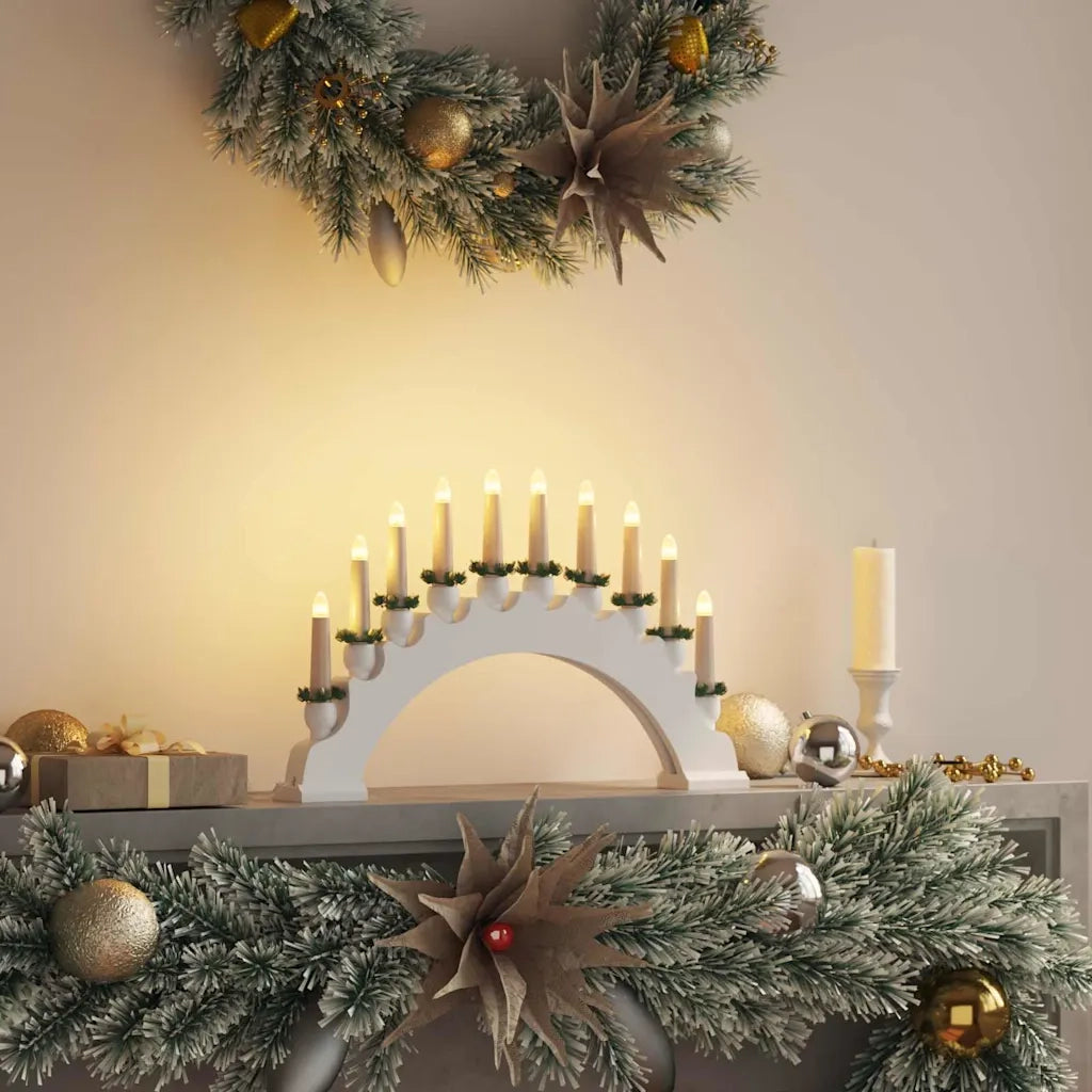 Arco di Candele di Natale con 10 Candele LED LED Bianco caldo 42019709
