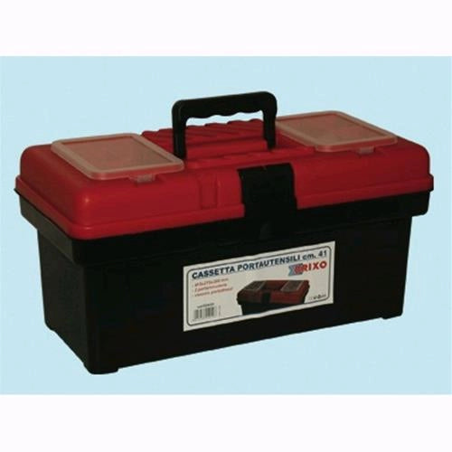 Cassette portautensili Brixo in plastica con portaminuterie 41x21x20cm
