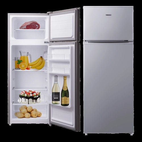 Nikkei SNDP238S Frigorifero Doppia Porta 210 L 143 cm Classe F Statico Controllo Meccanico colore Argento