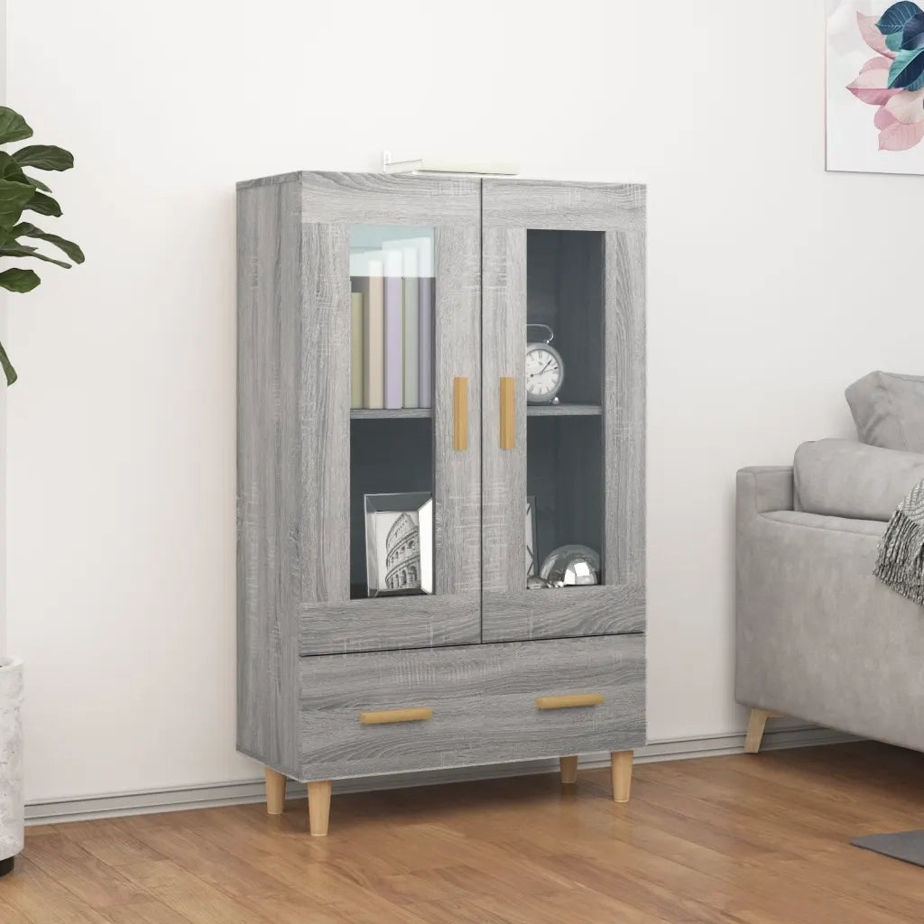 Credenza-Buffet-Armadio da cucina Grigio Sonoma 70x31x115 cm in Legno Multistrato 592323