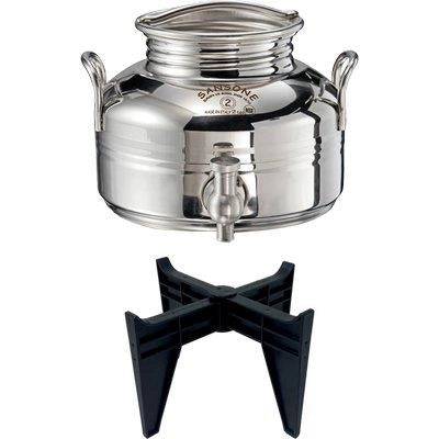 MINI FUSTINO SALDATO GIOIELLO SANSONE  INOX 18/10 LT 2