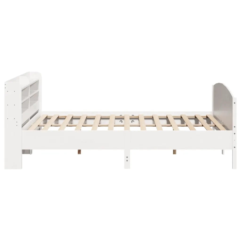 Letto senza Materasso Bianco 180x200 cm Legno Massello di Pino 3306958