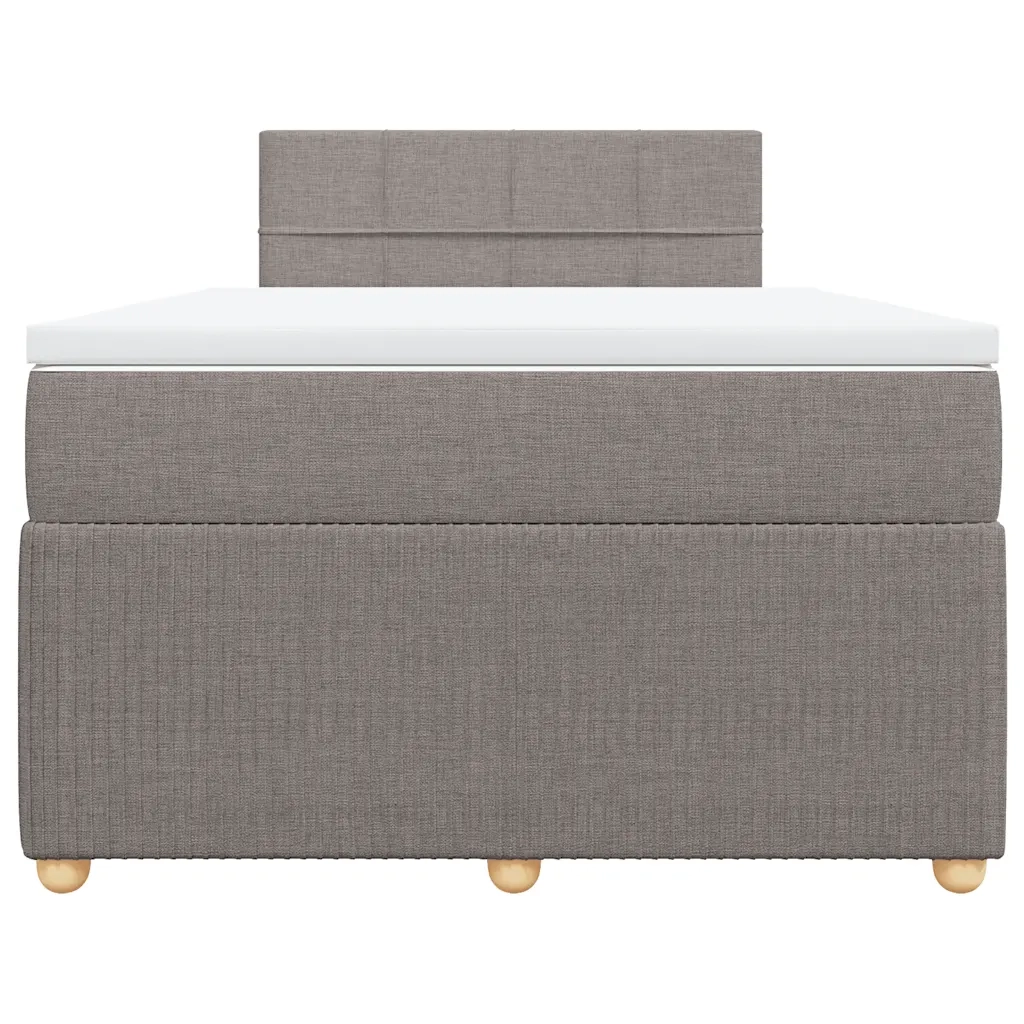 Giroletto a Molle con Materasso Tortora 120x190 cm in Tessuto 3289699