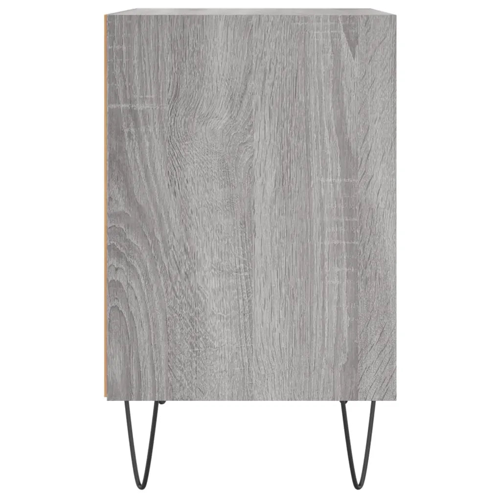 Comodini Grigio Sonoma 2 pz 40x30x50 cm in Legno Multistrato 826793