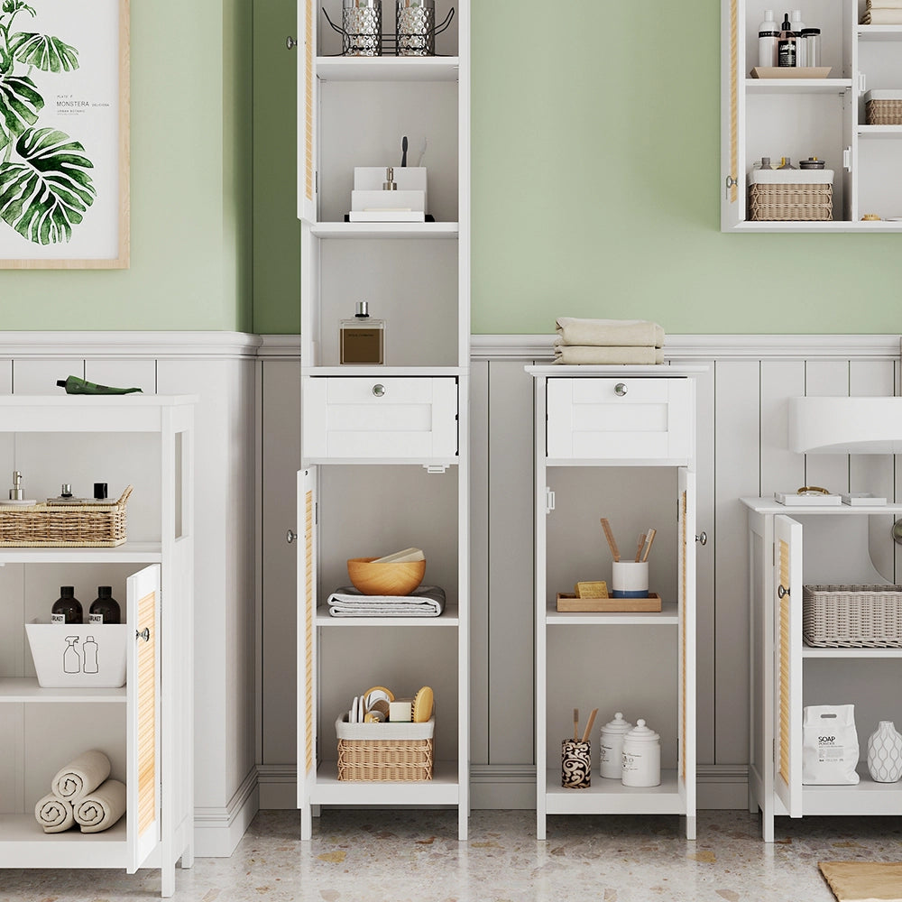 Vicco Set di mobili da bagno Bianco 5 parti