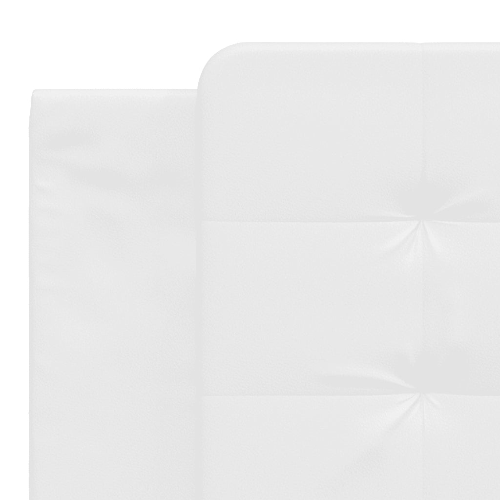 Letto con Materasso Zadar Bianco 180x200 cm in Similpelle